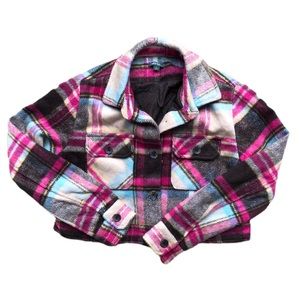 Wild Fable cropped plaid jacket